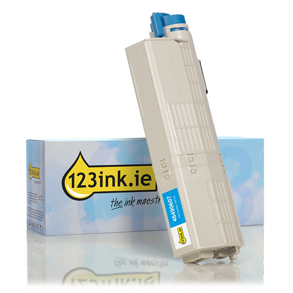 OKI 46490607 high capacity cyan toner (123ink version) 46490607C 036159 - 1