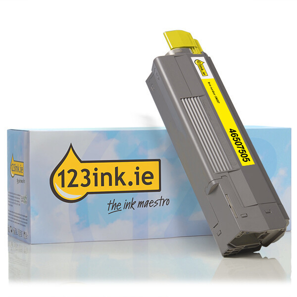 OKI 46507505 yellow toner (123ink version) 46507505C 036207 - 1