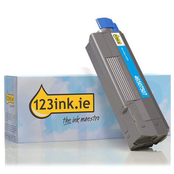 OKI 46507507 cyan toner (123ink version) 46507507C 036203 - 1