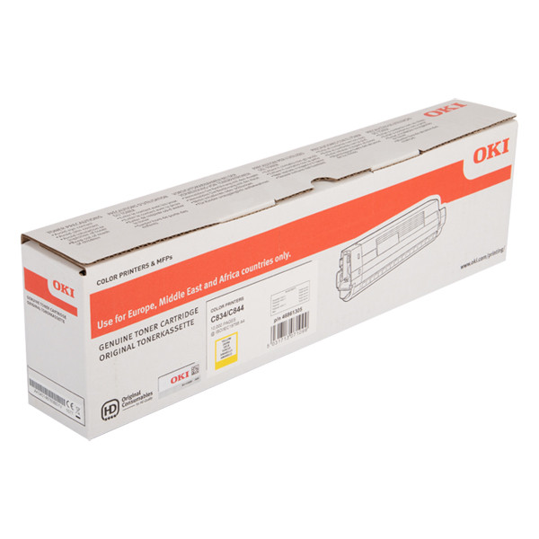 OKI 46861305 high capacity yellow toner (original OKI) 46861305 042772 - 1