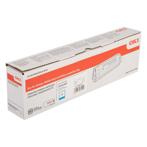 OKI 46861307 high capacity cyan toner (original OKI) 46861307 042768 - 1