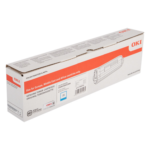 OKI 47095703 cyan toner (original OKI) 47095703 042760 - 1