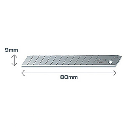 Olfa AB-10 assorted spare snap-off blades, 9mm (10-pack) AB-10 219727 - 1