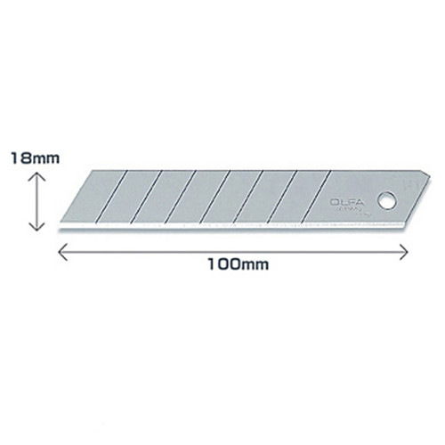 Olfa LB-10 spare snap-off blades, 18mm (10-pack) LB-10 219740 - 1