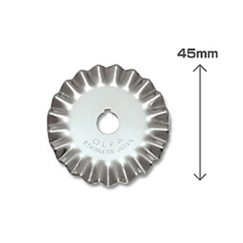 Olfa PIB45-1 spare rotating pinking blade for RTY-2/DX, 45mm PIB45-1 219715 - 1