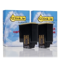 Olivetti B0336 (FJ 31) black ink cartridge 2-pack (123ink version)  042382