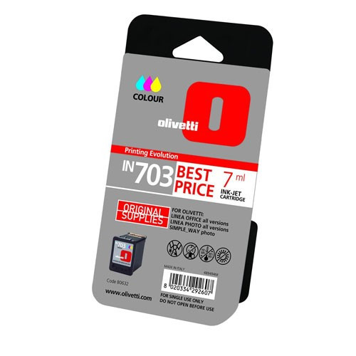 Olivetti IN703 (B0632) colour ink cartridge (original Olivetti) B0632 042185 - 1