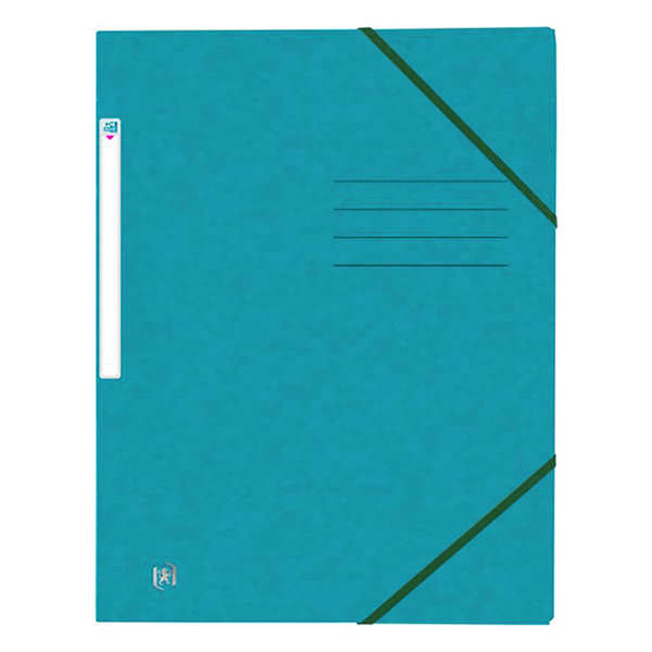 Oxford Top File+ aqua A4 cardboard elastic folder 400116326 260134 - 1