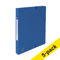 Oxford Top File+ blue elastobox, 25mm (5-pack)