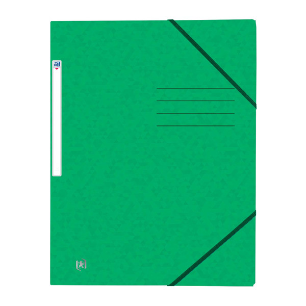 Oxford Top File+ green A4 cardboard elastic folder 400116355 260139 - 1