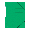 Oxford Top File+ green A4 cardboard elastic folder