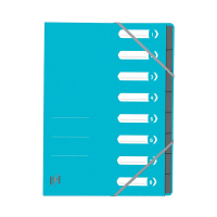 Oxford Top File+ light blue sorting folder with 8 tabs 400116254 260122