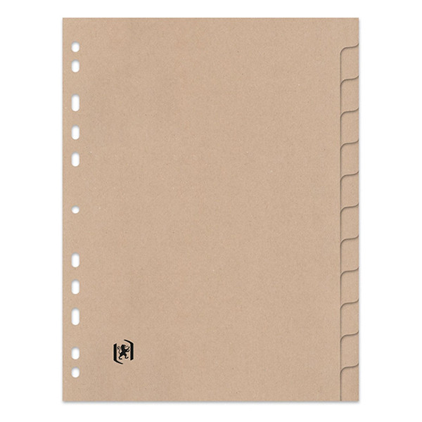 Oxford Touareg beige A4 cardboard tabs with 12 tabs (11 holes) 100204955 260322 - 3