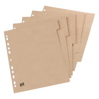 Oxford Touareg beige A4 cardboard tabs with 5 tabs (11 holes) 100204964 260323