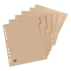 Oxford Touareg beige A4 cardboard tabs with 6 tabs (11 holes) 100204978 260324 - 1