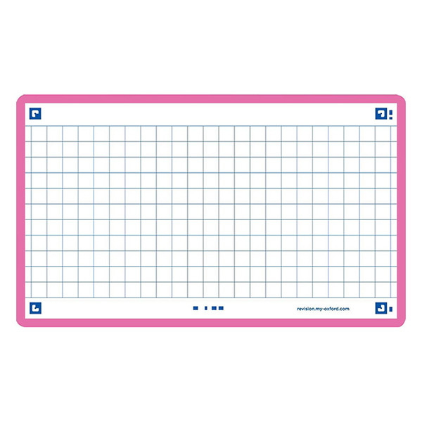 Oxford fuchsia A7 checkered flashcards (80-pack) 400133859 260206 - 1