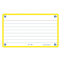 Oxford yellow A7 ruled flashcards (80-pack) 400133883 260195