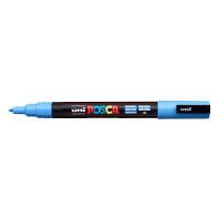 POSCA PC-3M Paint Marker Sky Blue (0.9 - 1.3mm Round) (6-pack)