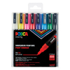 POSCA PC-3M paint marker set, 0.9mm - 1.3mm round (8-pack)