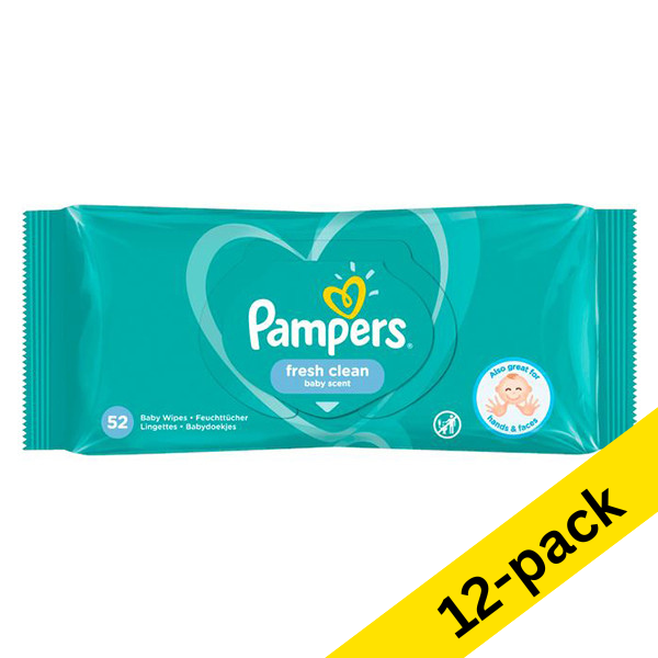 Pampers Fresh Clean wipes (12 x 52-pack)  SPA00192 - 1