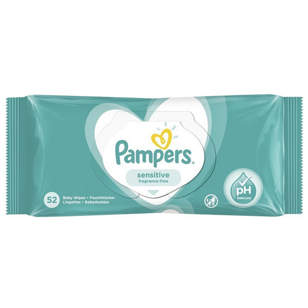 Pampers Sensitive wipes (52-pack)  SPA00186 - 1