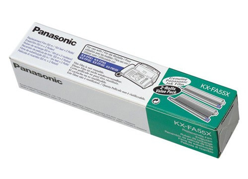 Panasonic KX-FA55X fax roll 2-pack (original Panasonic) KX-FA55X 075050 - 1