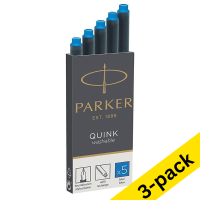 Parker Quink royal blue erasable ink refill (3 x 5-pack)