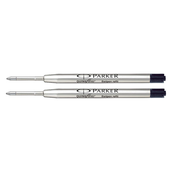 Parker Quinkflow black medium ballpoint refill (2-pack) 19503692 214113 - 1