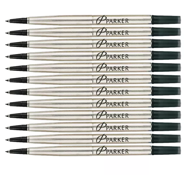 Parker Rollerball Refill Medium Black (12 pack) S0881230 214016 - 1