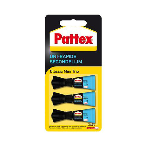 Pattex Classic super glue tube, 1g (3-pack) 2933216 206229 - 1