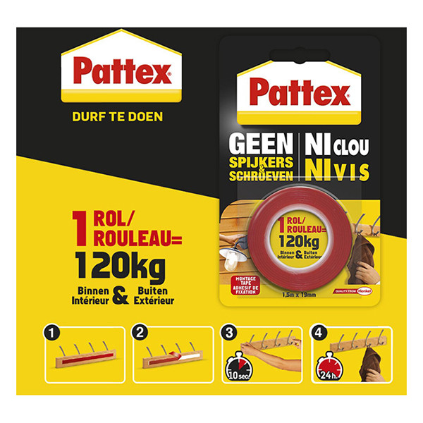 Pattex supermounting tape, up to 120kg 2847193 206205 - 2