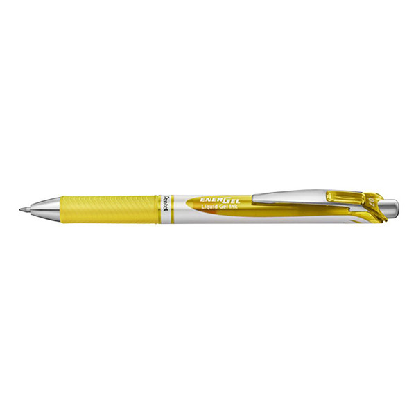 Pentel Energel BL77 yellow rollerball pen 018769 210369 - 1