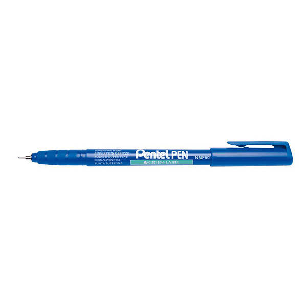 Pentel NMF50 blue permanent marker (0.6mm round) 003958 210341 - 1