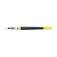 Pentel XGFL lemon yellow brush pen 013045 210274