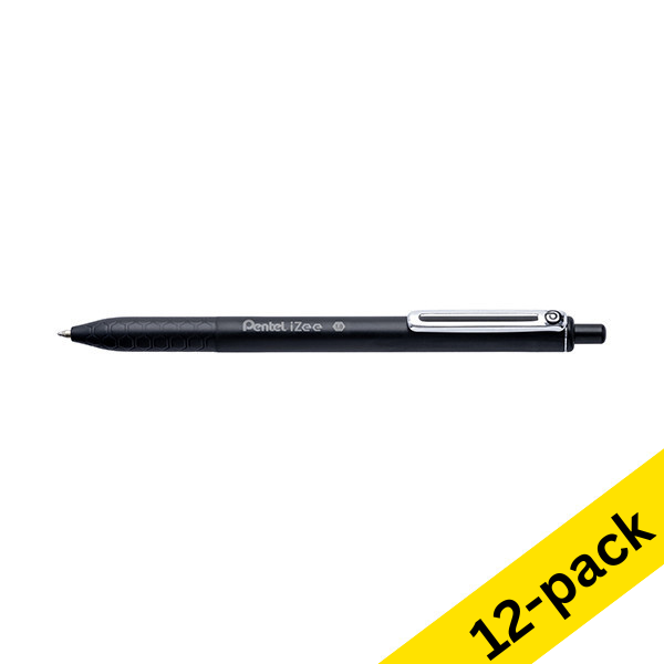 Pentel iZee BX470 black ballpoint pen (12-pack)  210158 - 1