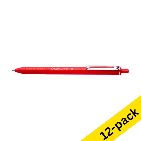 Pentel iZee BX470 red ballpoint pen (12-pack)  210160 - 1