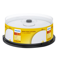 Philips CD-R 80 min. printable 25 in cakebox CR7D5JB25/00 098005