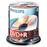 Philips DVD+R 100 in cakebox DR4S6B00F/00 098013