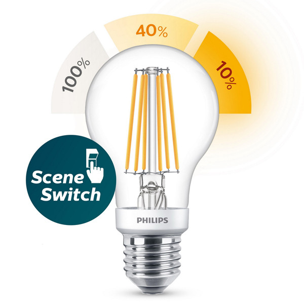 Philips LED SceneSwitch filament pear bulb 7.5W (60W) Philips 123ink.ie