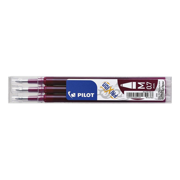 Pilot Frixion wine red ballpoint refill (3-pack) 5584237 405506 - 1