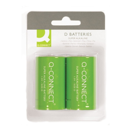 Q-Connect KF00491 D LR20 batteries (2-pack)  500095 - 1