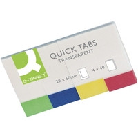 Q-Connect KF01225 transparent page markers (160 tabs) KF01225 235090 - 1