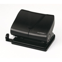 Q-Connect KF01234 black medium duty 2-hole punch (20-sheets) KF01234 235106 - 1