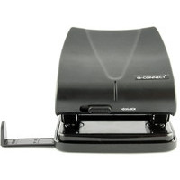 Q-Connect KF01235 black medium duty 2-hole punch (27-sheets) KF01235 235107 - 1