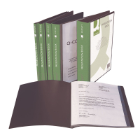 Q-Connect KF01263 black A4 presentation display folder (10-pages) KF01263 500659