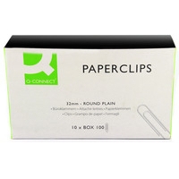 Q-Connect KF01314Q paperclips, 32mm (100-pack)