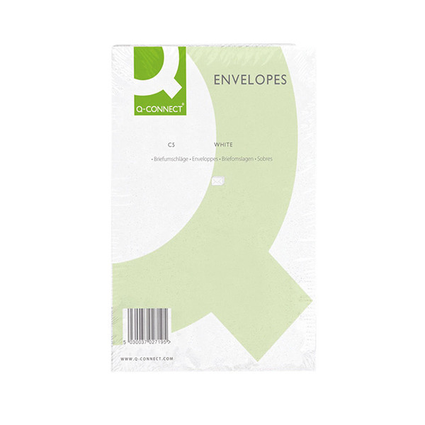 Q-Connect KF03289 C5 Envelopes Pocket PS, 100g, white (500-pack)  500672 - 1