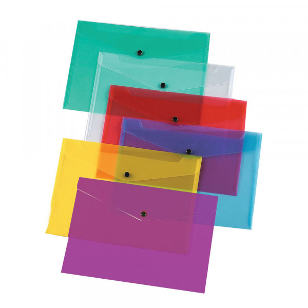 Q-Connect KF03599 assorted A4 polypropylene document folder (12-pack) KF03599 500590 - 1