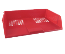 Q-Connect KF21691 red landscape letter tray KF21691 246252 - 1