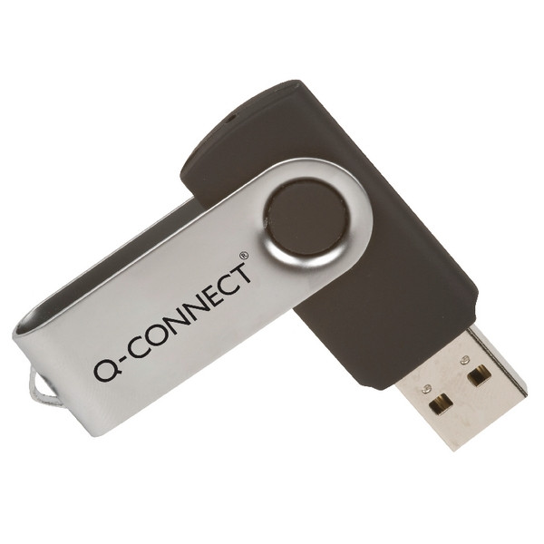Q-Connect KF41513 silver/black USB 2.0 / 16GB KF41513 235167 - 1